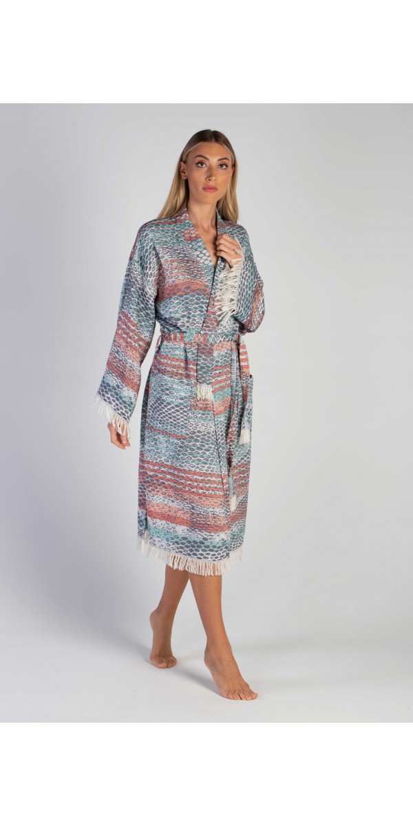 ROBE PICA - BLUE & RED